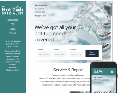 Kentucky Hot Tubs WordPress Website